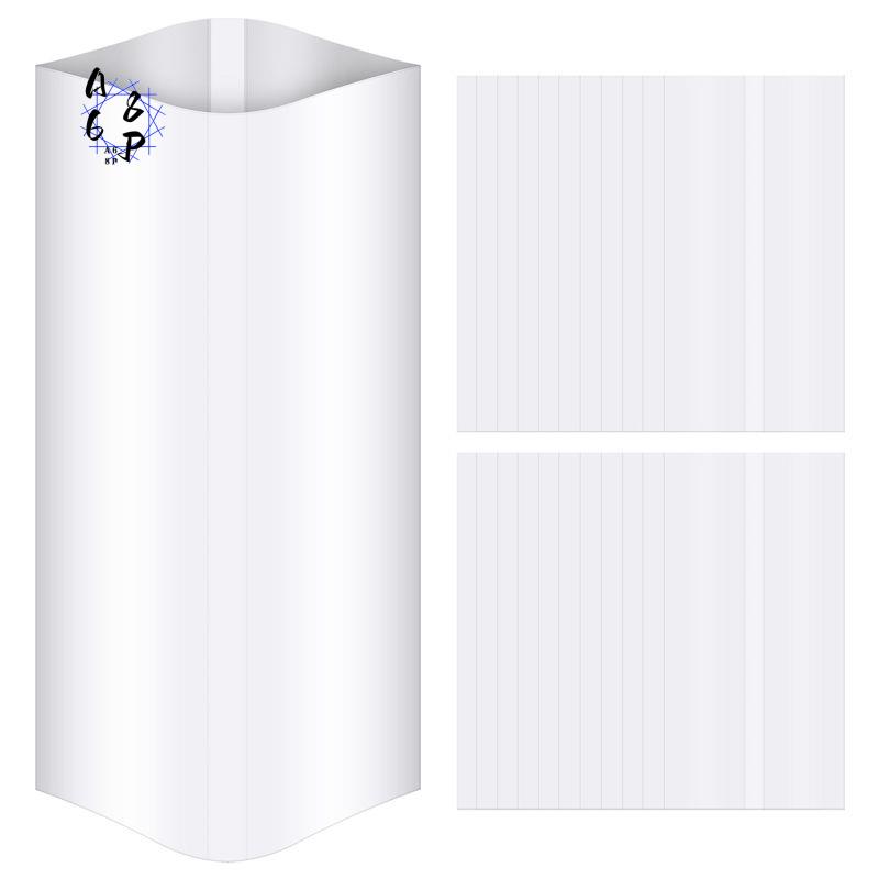 Sublimation Mug White - A68P-70個入り昇華型シュリンクフィルム 5x10インチ 熱転写シュリンクフィルム シュリンク包装袋 ホワイトシュリンクバンド マグカップ用