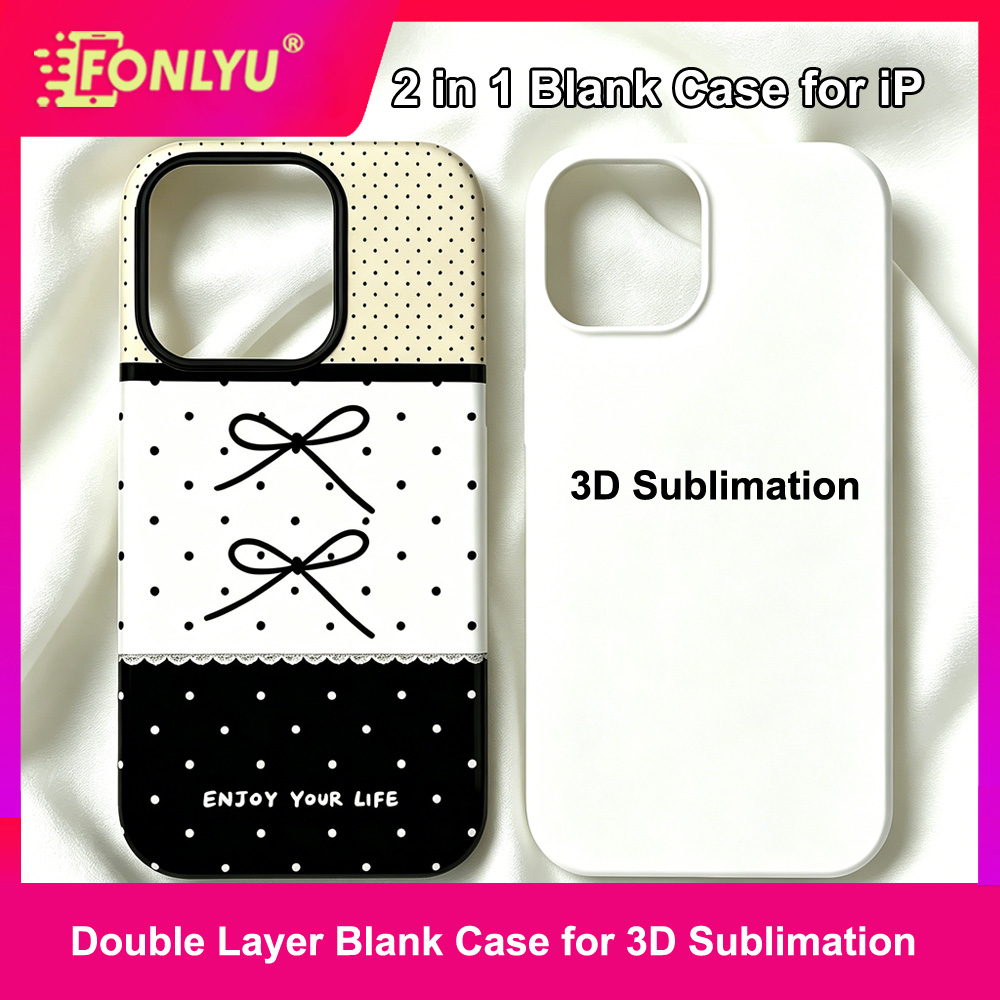 Phone Case Blank Print - FONLYU 2 in 1 3D昇華ブランクスマホケース iPhone
