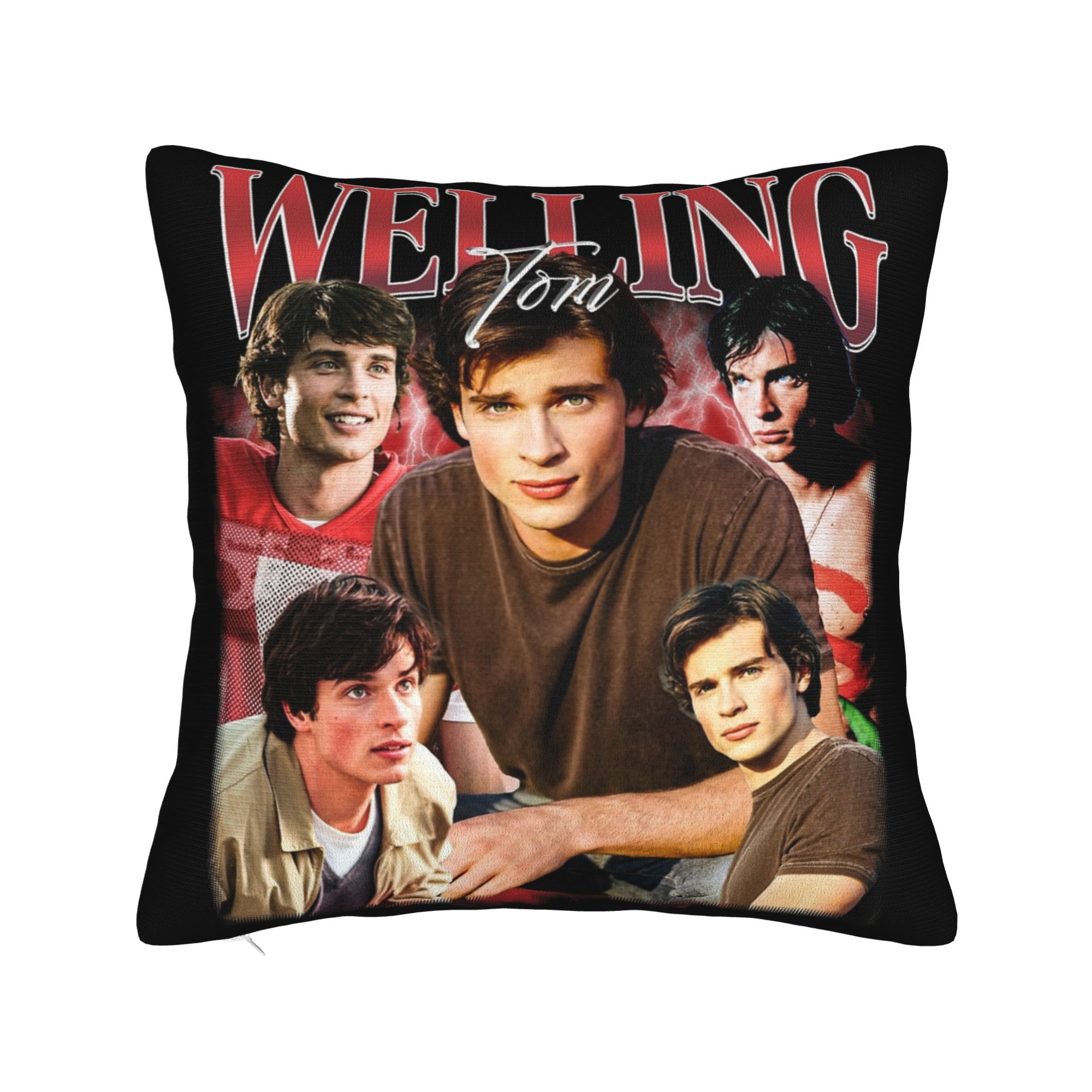 Pillow Cover Sublimation - ヴィンテージ ウェリング トム ヒートド ライバルリティ 枕カバー