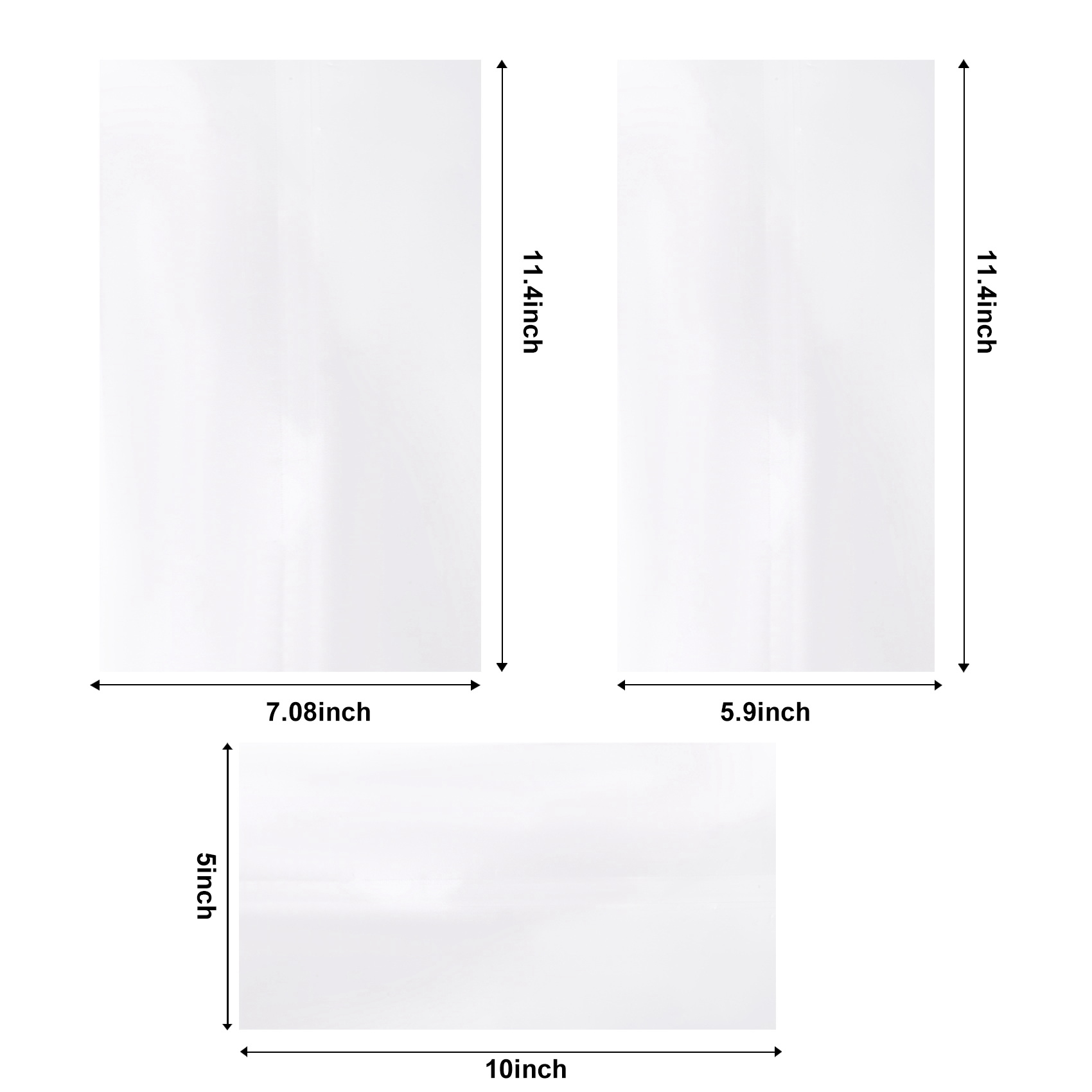 Sublimation Mug White - B03C-30 個昇華シュリンク包装フィルム、3 サイズの熱伝達シュリンクフィルムシュリンク包装袋白い包装袋マグカップ、タンブラー、カップ用