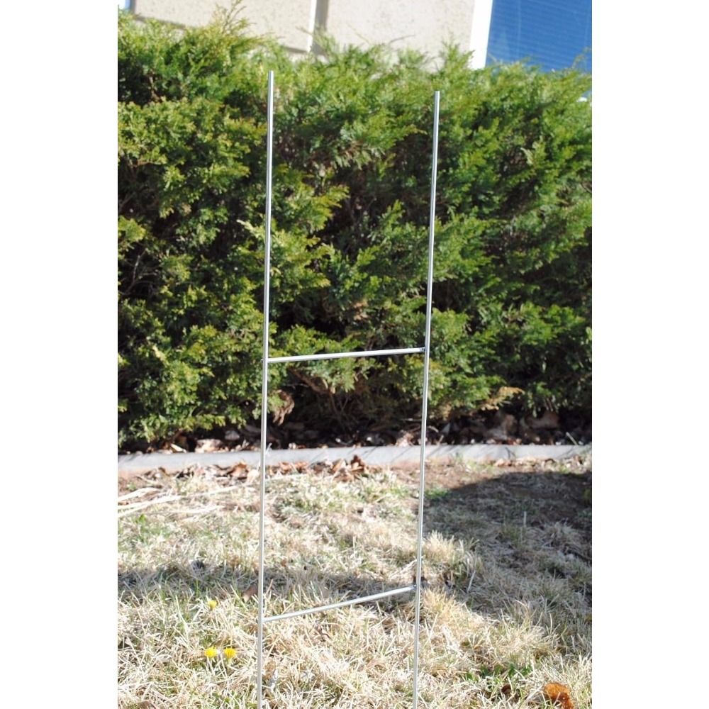 Yard Sign Blank - 50枚入り 無地のヤードサイン、H型杭付き、ガレージセール、卒業式、政治活動、芝生用