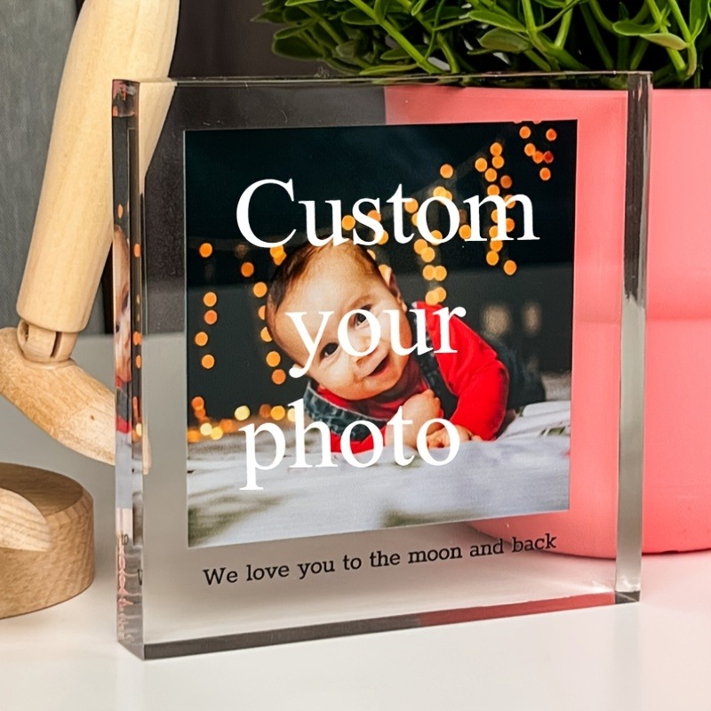 カスタムメイド2Dフラットアクリルフォトブロック、写真とテキ - Photo Acrylic Block のレビューと価格