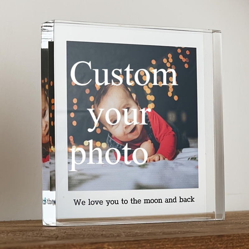カスタムメイド2Dフラットアクリルフォトブロック、写真とテキ - Photo Acrylic Block のレビューと価格