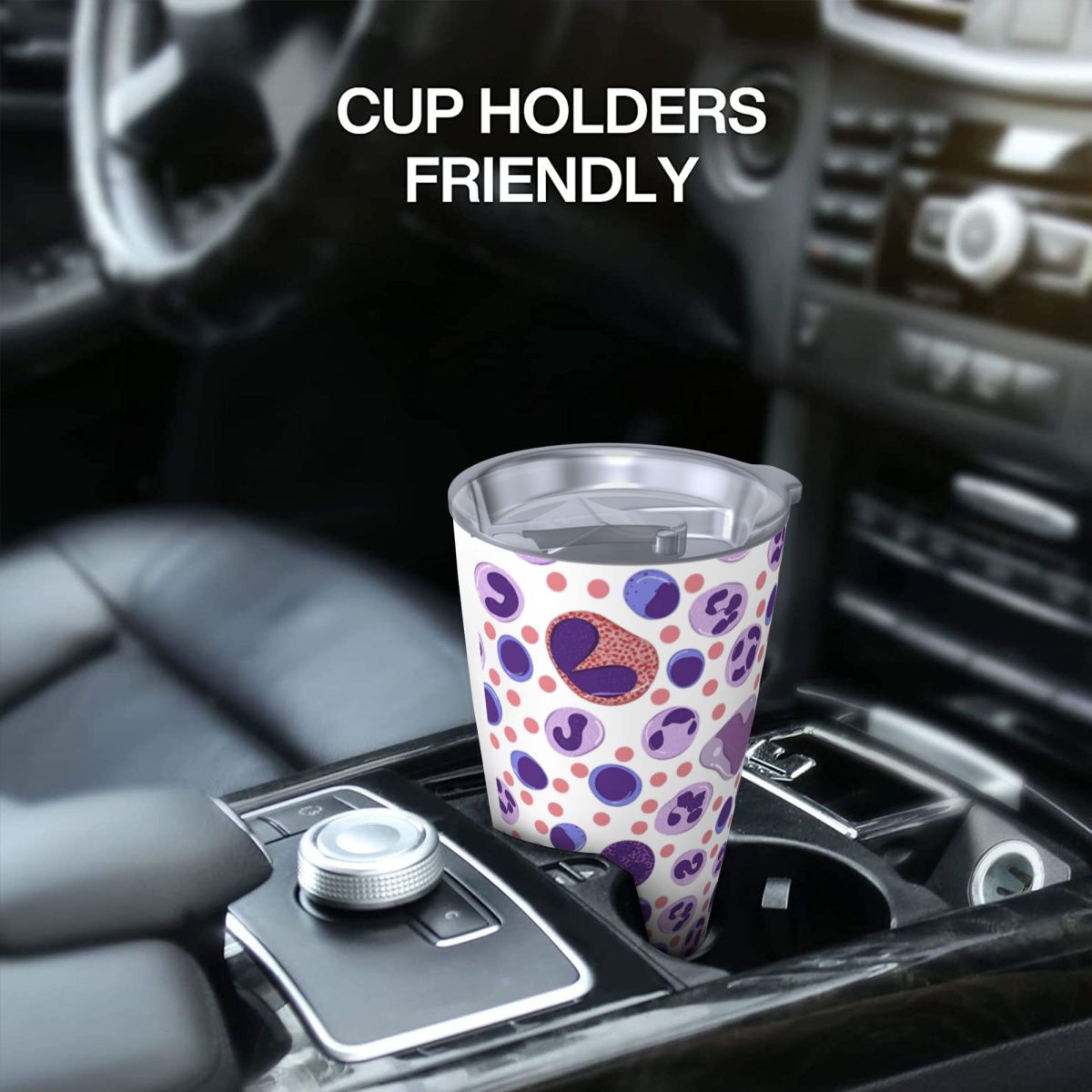 大きな白血球パターンステンレス鋼タンブラー真空断熱マグサーマ - Tumbler 20Oz White のレビューと価格