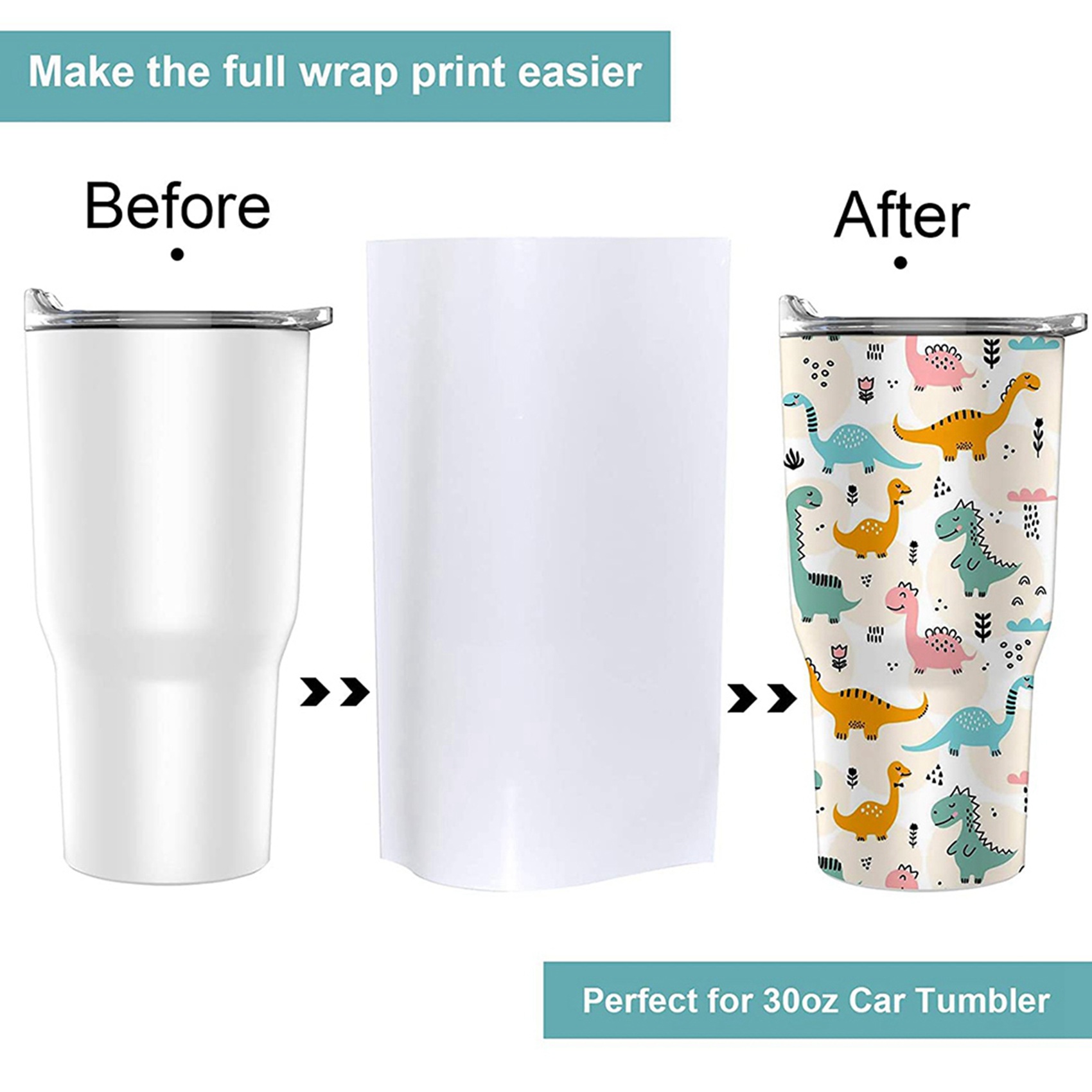 AB06 8X12 インチ昇華型シュリンク ラップ スリーブ - Sublimation Mug White のレビューと価格