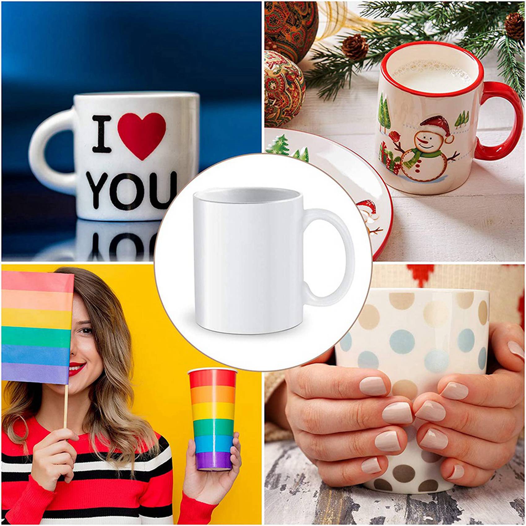 N09R-140個入り昇華型シュリンクフィルム 5x10イン - Sublimation Mug White のレビューと価格
