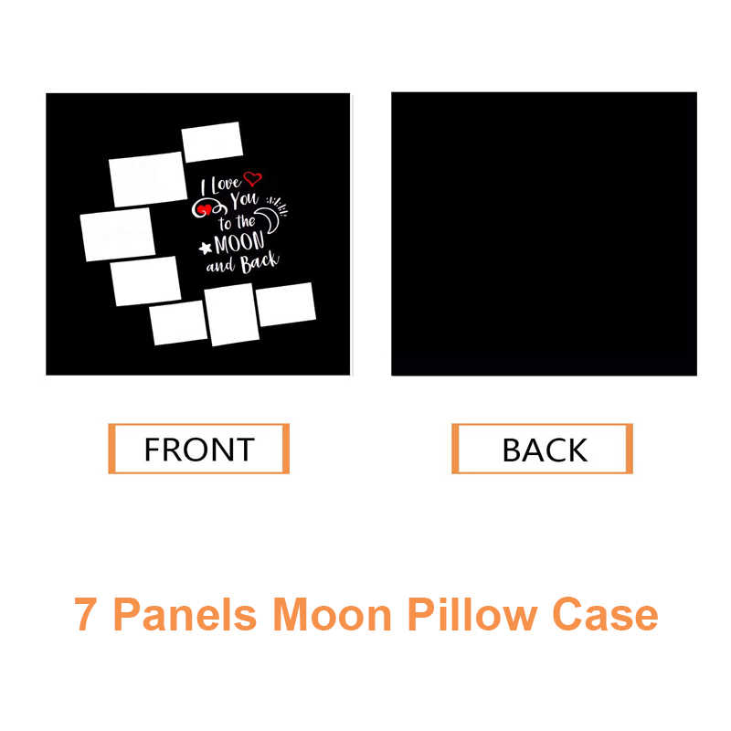 10 ピース/ロット 7 パネルブランクムーン昇華ブランク枕 - Pillow Cover Sublimation のレビューと価格