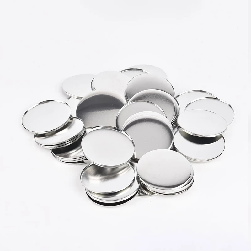 100個 44mm 58mm プラスチック製 メタル キーホ - Button Badge Blank のレビューと価格