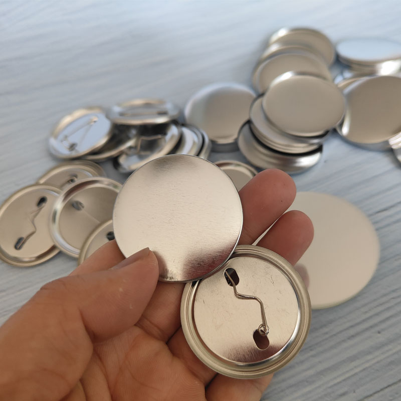100セット 無地バッジピンボタン製作パーツ 25mm 32 - Button Badge Blank のレビューと価格