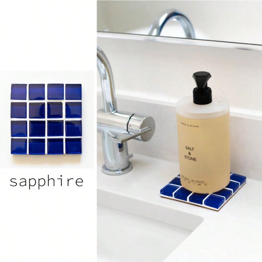 3 in 1 カラフルモザイクガラスセットタイル飲料コースタ - Ceramic Tile Blank のレビューと価格