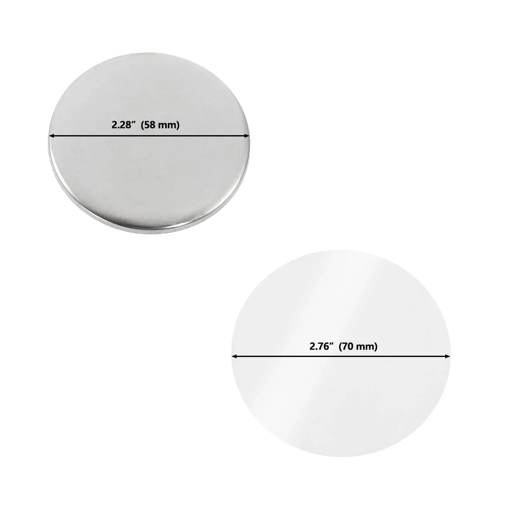 ボタン製造機部品、DIYバッジ素材、キーホルダー付きポータブ - Button Badge Blank のレビューと価格