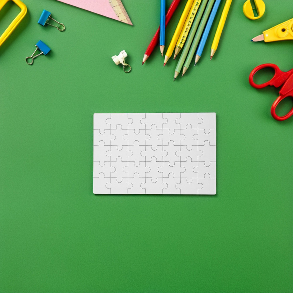 12個入り白無地昇華パズルピース、DIY用ジグソーパズルクラ - Puzzle Blank White のレビューと価格