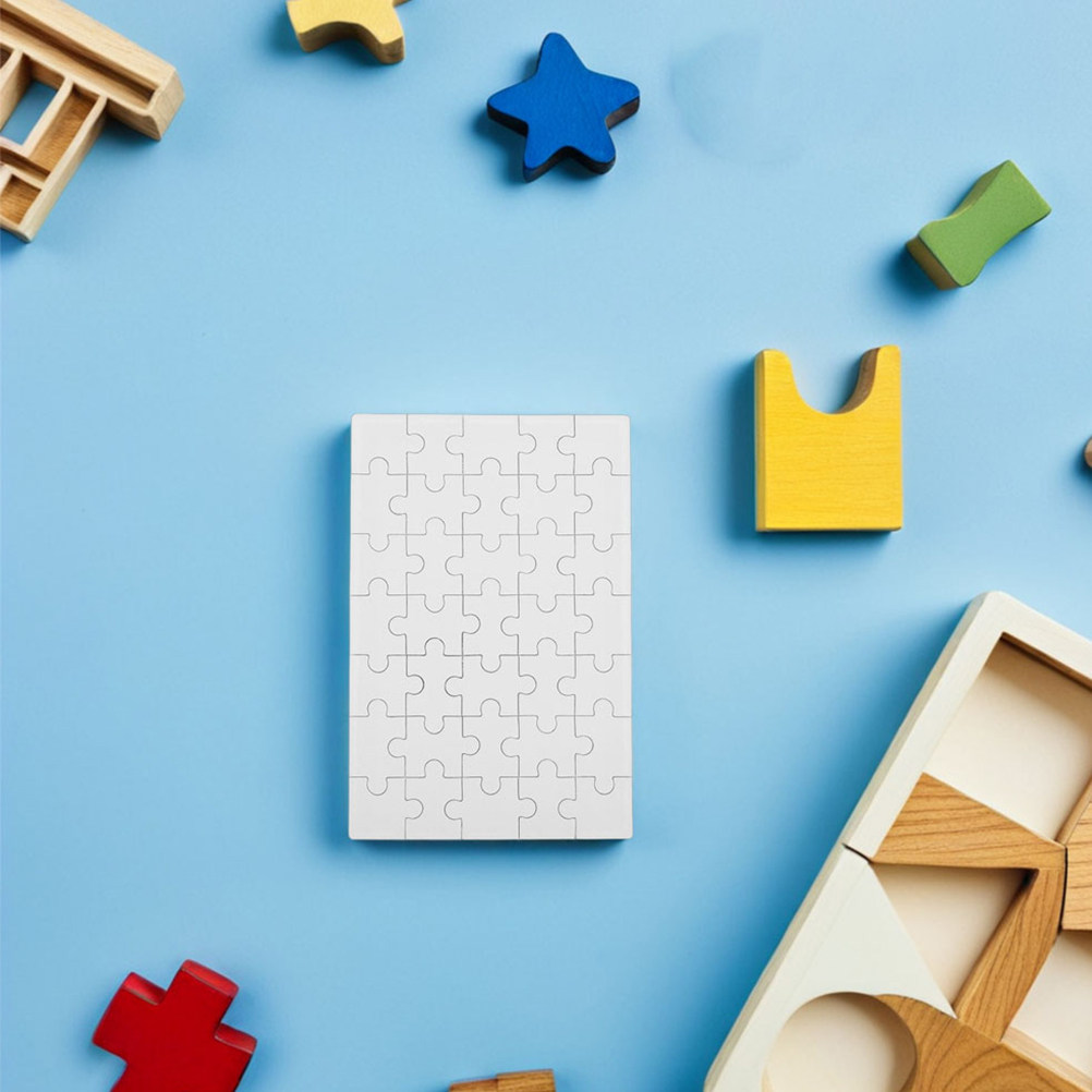 12個入り白無地昇華パズルピース、DIY用ジグソーパズルクラ - Puzzle Blank White のレビューと価格