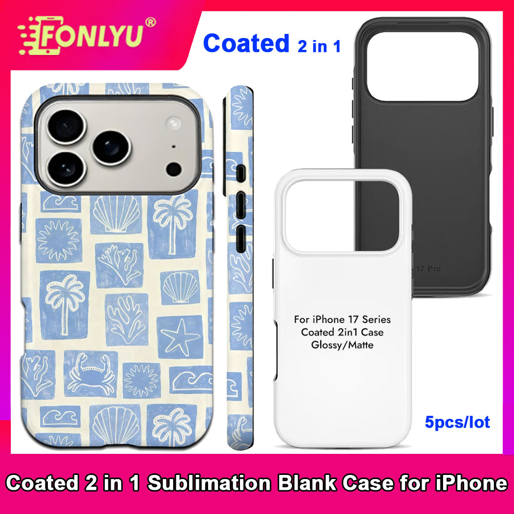 FONLYU 5個入り コーティング済み 2 in 1 ブラ - Phone Case Blank Print のレビューと価格