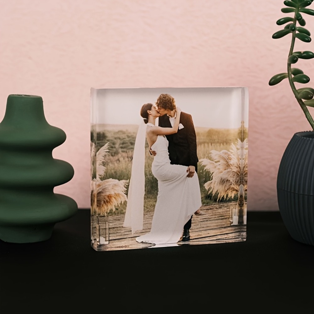 カスタムアクリル製記念写真ブロック - パーソナライズされた - Photo Acrylic Block のレビューと価格