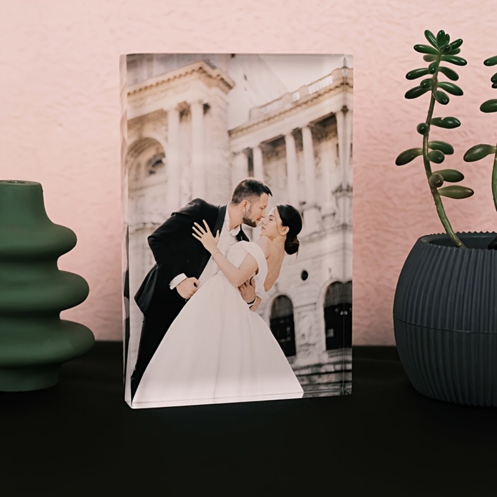 カスタムアクリル製記念写真ブロック - パーソナライズされた - Photo Acrylic Block のレビューと価格