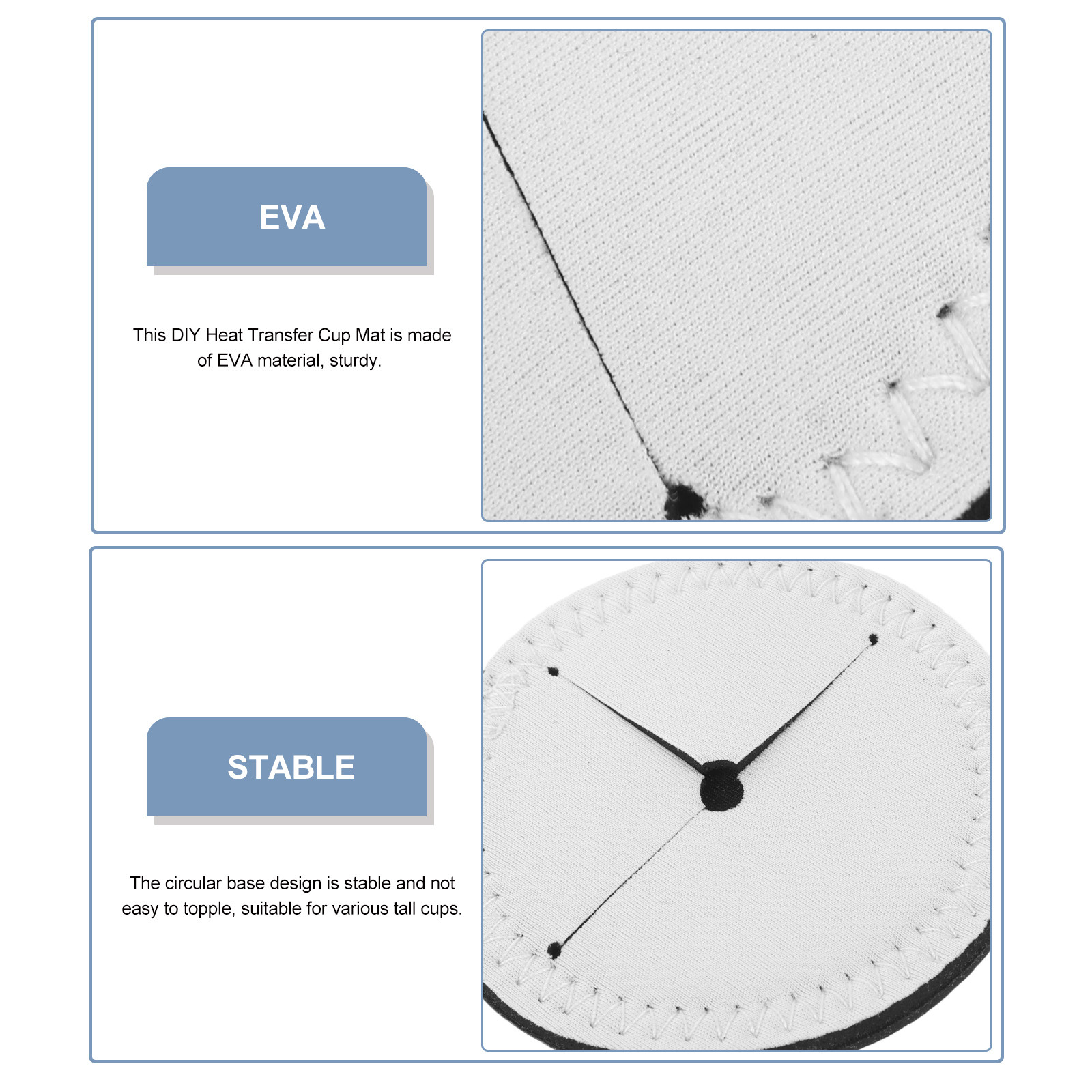 4 個の昇華カップコースター熱伝達 DIY ブランクカップマ - Coaster Sublimation Blank のレビューと価格