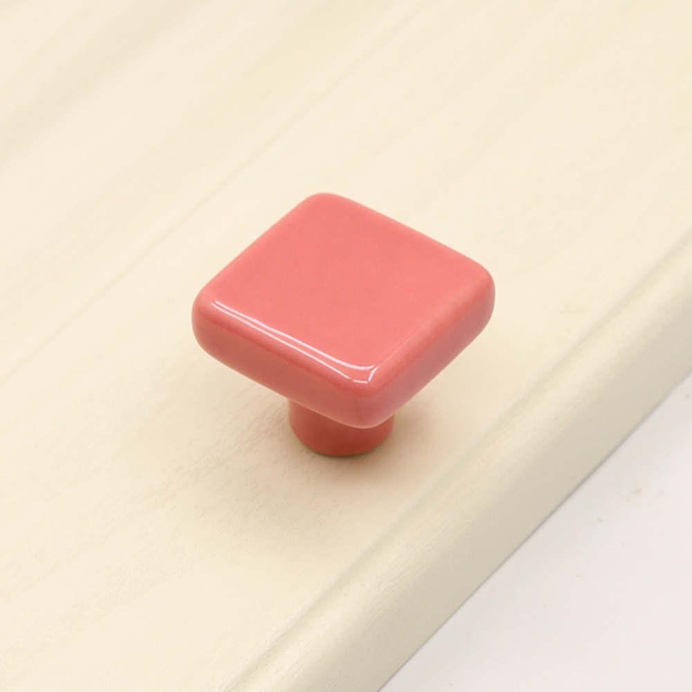 シンプルさ単穴カラーセラミックノブプルハンドルセラミックドア - Ceramic Tile Blank のレビューと価格