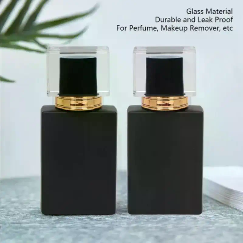 30/50 ミリリットル明るい黒の香水瓶ガラス空のボトルハイ - Water Bottle Blank のレビューと価格