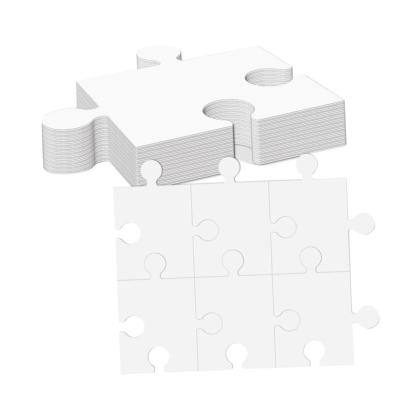 白い厚紙の空白のジグソーパズルアクセサリー 教育的で多目的な - Puzzle Blank White のレビューと価格