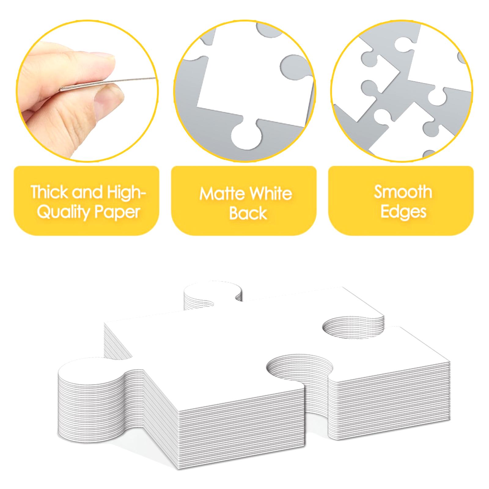 白い厚紙の空白のジグソーパズルアクセサリー 教育的で多目的な - Puzzle Blank White のレビューと価格