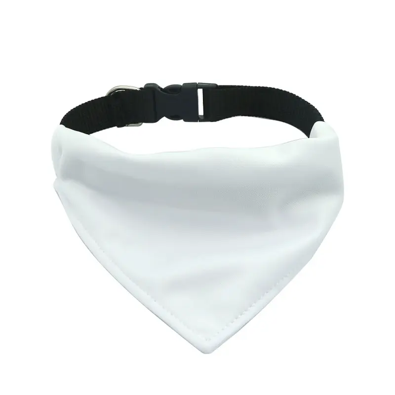 昇華型ホワイト無地犬ペット三角スカーフ唾液タオル子犬猫バンダ - Bandana Blank White のレビューと価格