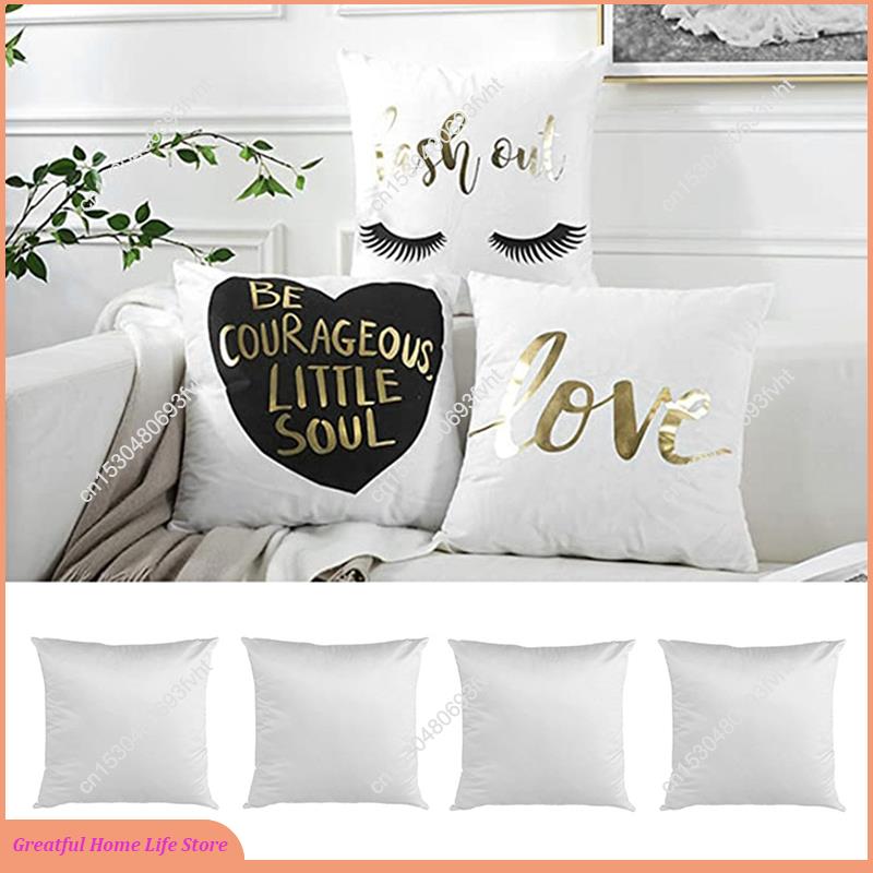 AT59 40 × 40 ホワイト無地昇華ブランク枕ケースク - Pillow Cover Sublimation のレビューと価格