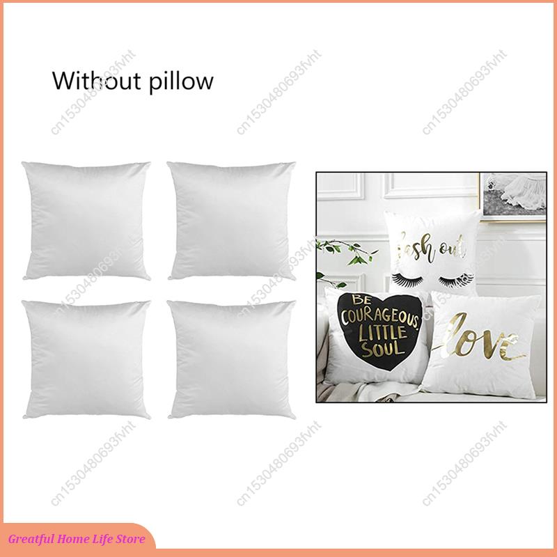 AT59 40 × 40 ホワイト無地昇華ブランク枕ケースク - Pillow Cover Sublimation のレビューと価格