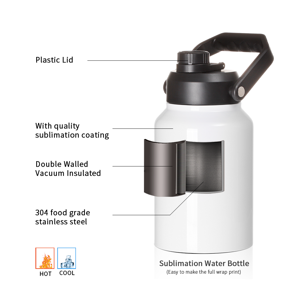 PYD Life USA 送料無料 64オンス 名入れギフト - Water Bottle Blank のレビューと価格
