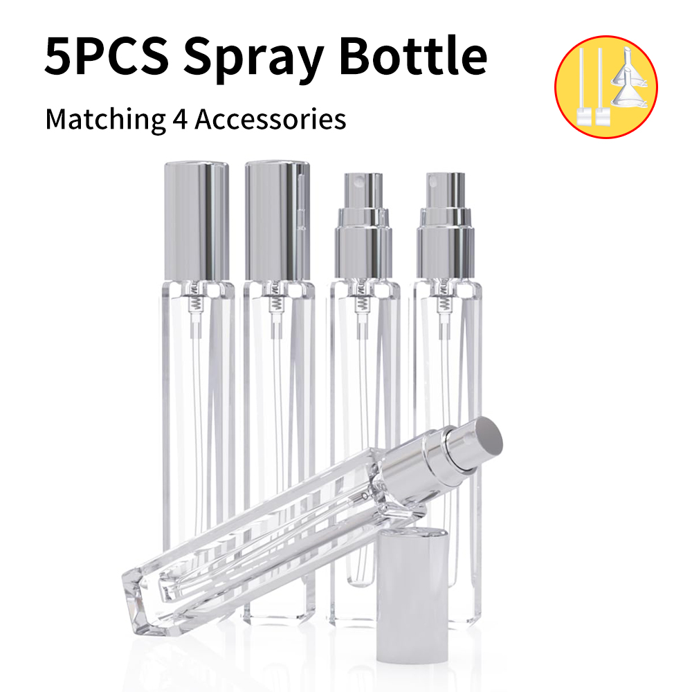 5個入りコロンアトマイザー空ボトル、10MLミニ香水ボトル、 - Water Bottle Blank のレビューと価格