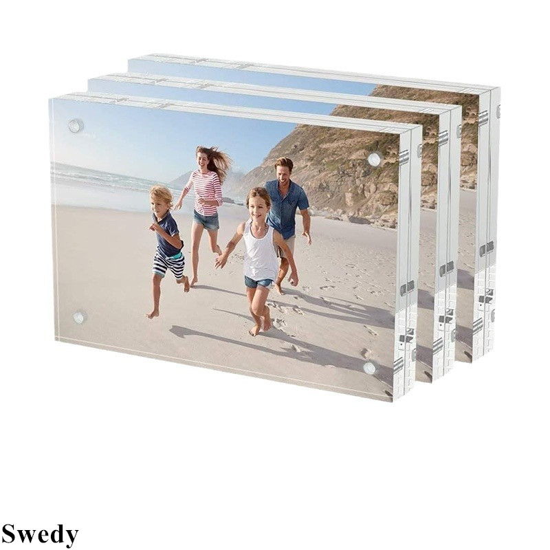 20 ミリメートル厚磁気アクリルサインホルダーディスプレイス - Photo Acrylic Block のレビューと価格