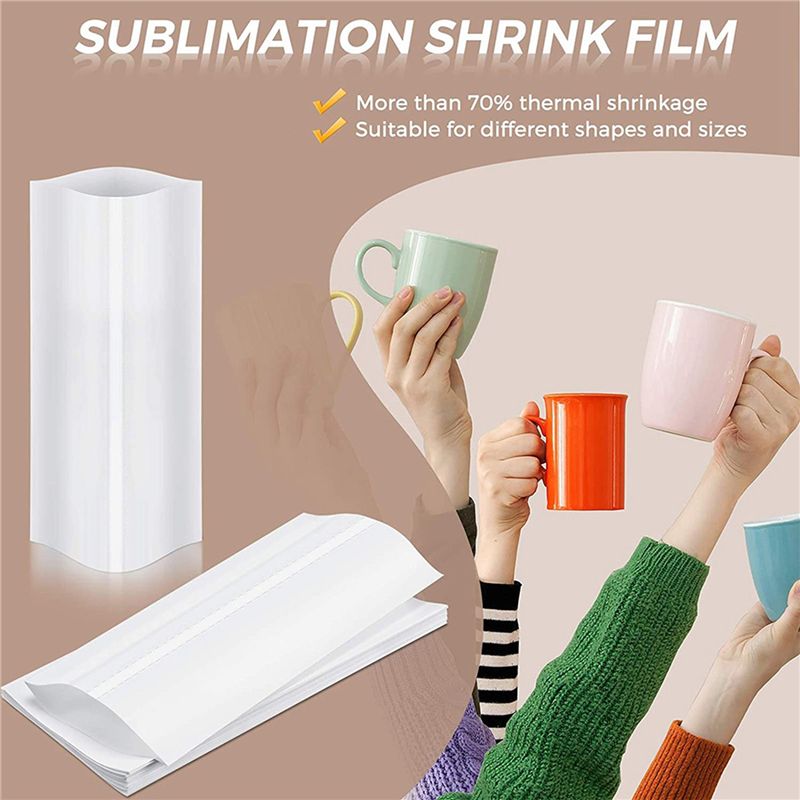 A27F-280Pcs 昇華シュリンク包装フィルム 5X10 - Sublimation Mug White のレビューと価格