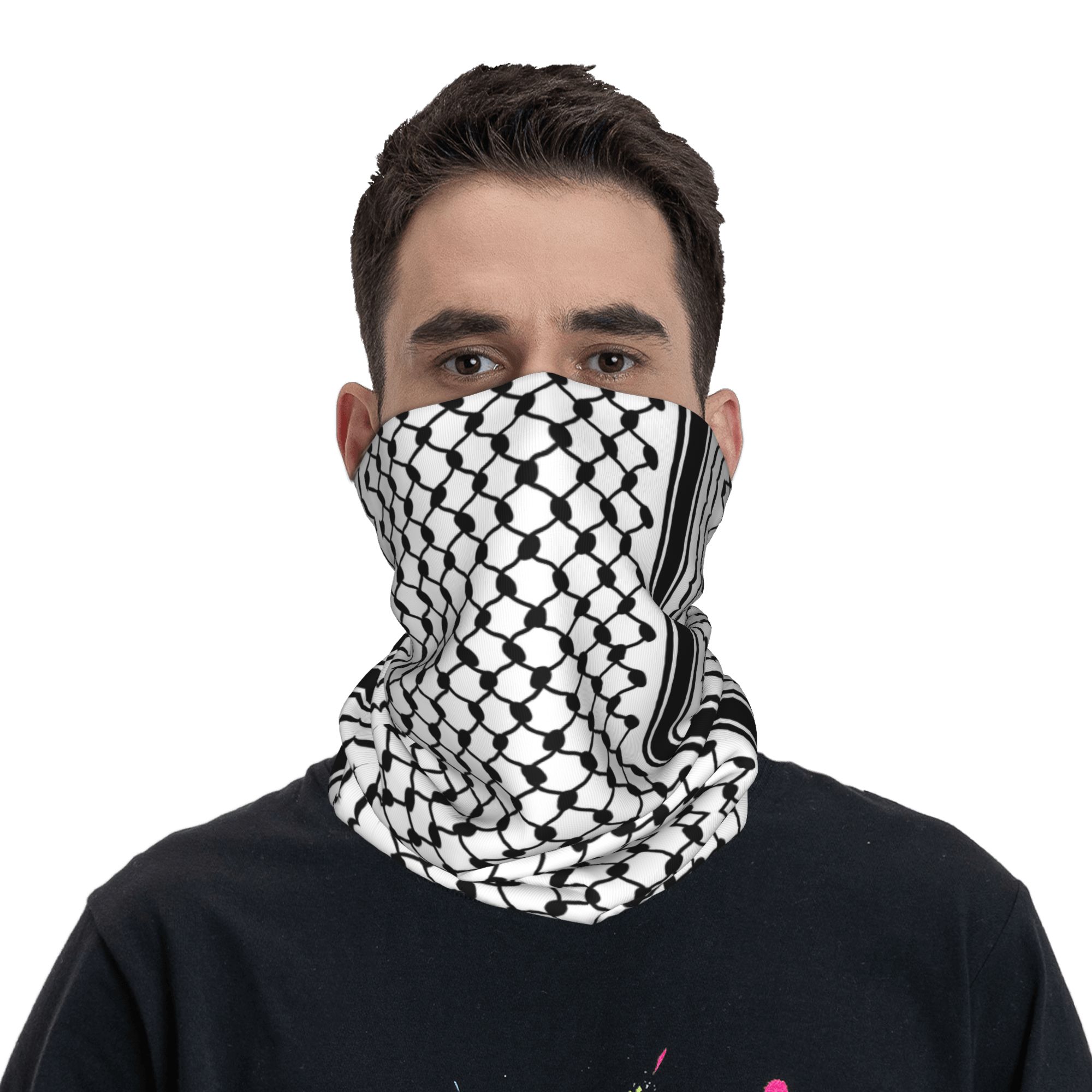シェマグ バンダナ ネックゲイター 防風 フェイススカーフ  - Bandana Blank White のレビューと価格