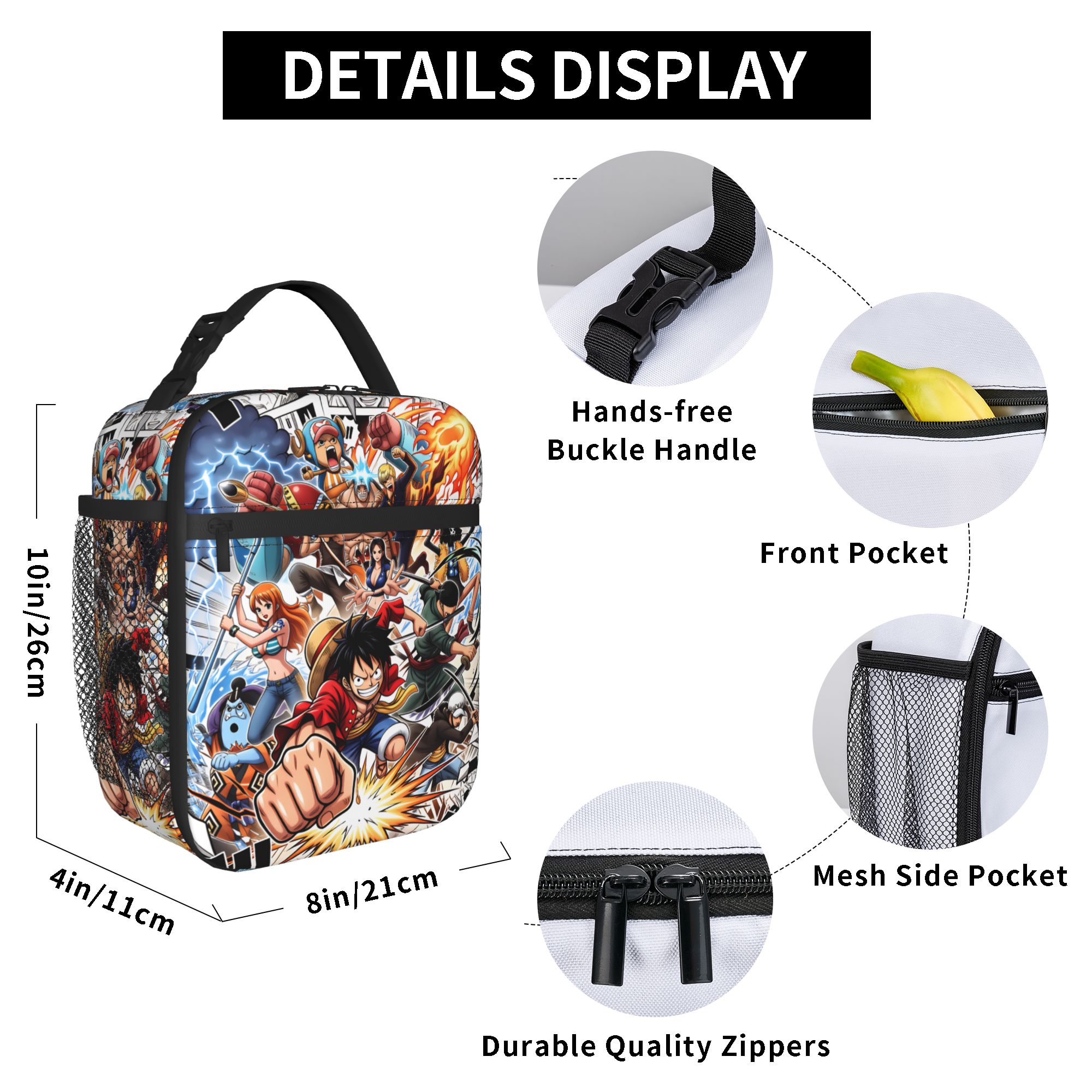 ワンピース ルフィ 断熱ランチバッグ 女性用 再利用可能 ア - Tote Bag Sublimation のレビューと価格
