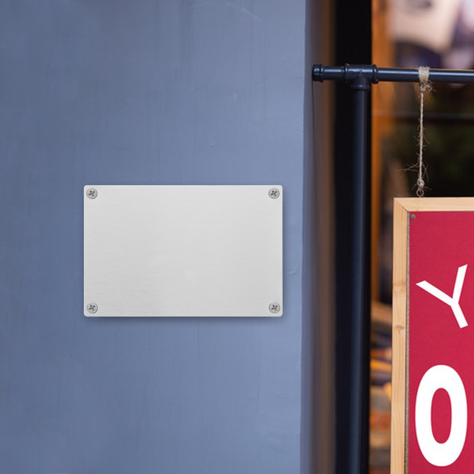 5枚組 無地ステンレス製屋外用ヤードサイン 耐候性金属プレー - Yard Sign Blank のレビューと価格
