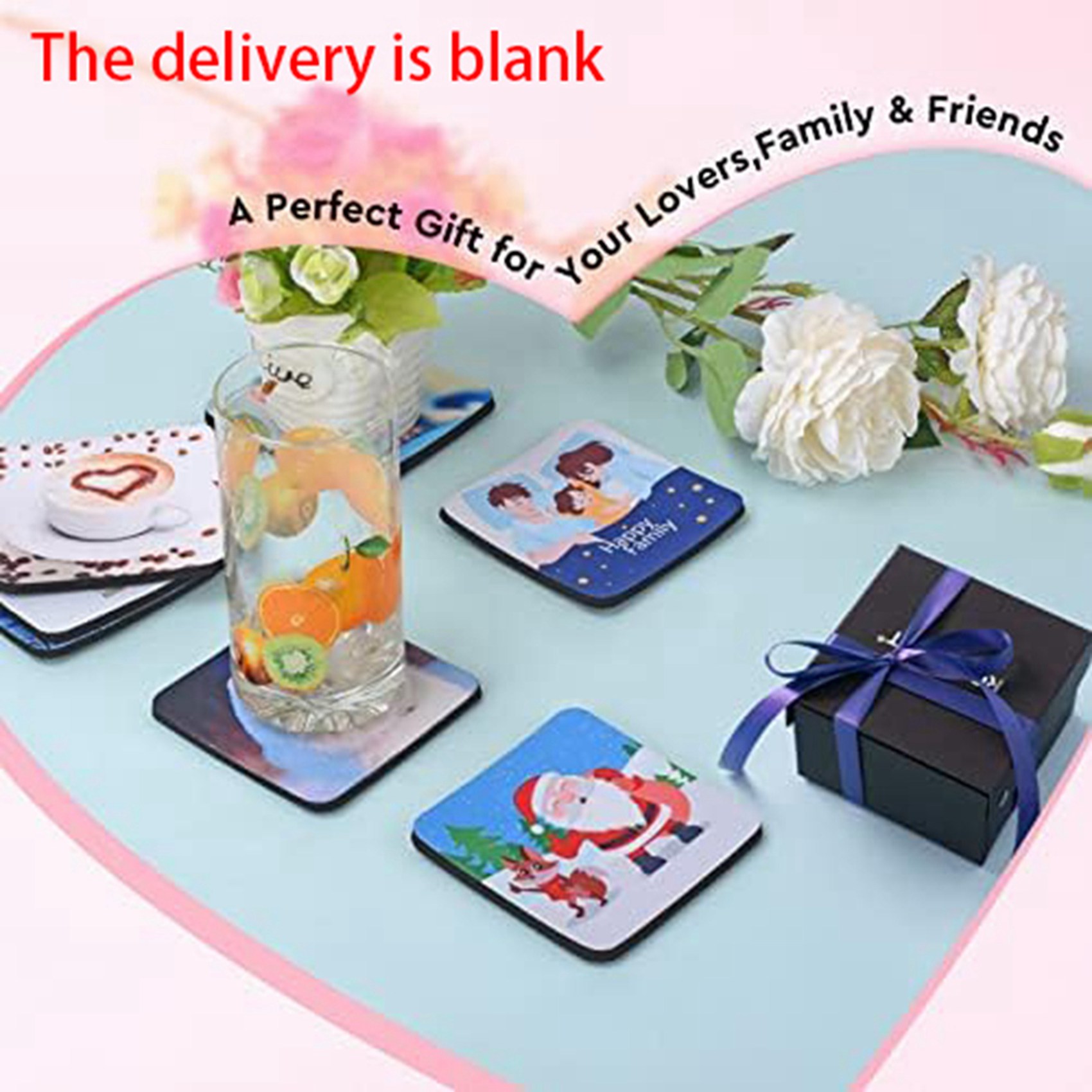 F-F 40個入り正方形昇華ブランクコースター、3.5 X  - Coaster Sublimation Blank のレビューと価格