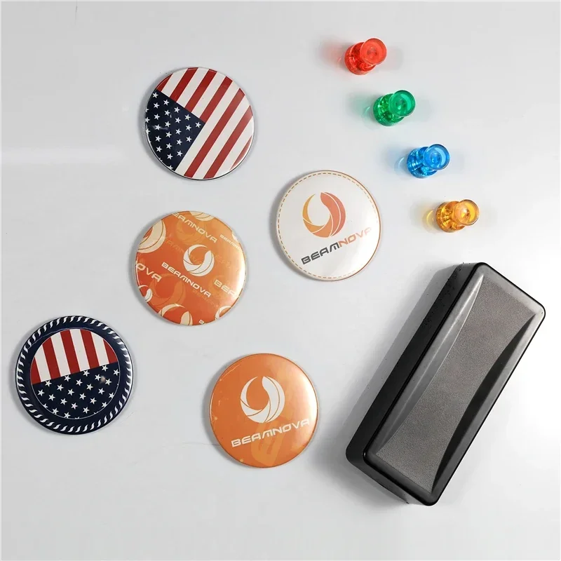 50/100 個 25-75 ミリメートルマグネット冷蔵庫バ - Button Badge Blank のレビューと価格
