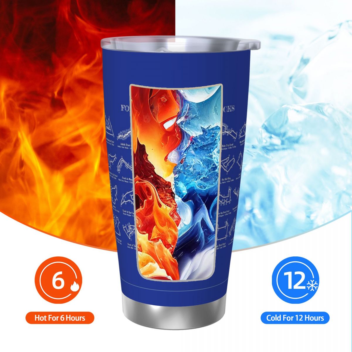 F1 レース トラック (白ステンシル - 背景なし) ステ - Tumbler 20Oz White のレビューと価格