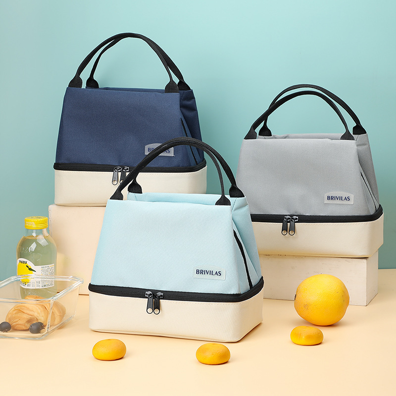 保温保冷二重構造アルミ箔入り防水カラーブロックポータブルラン - Tote Bag Sublimation のレビューと価格